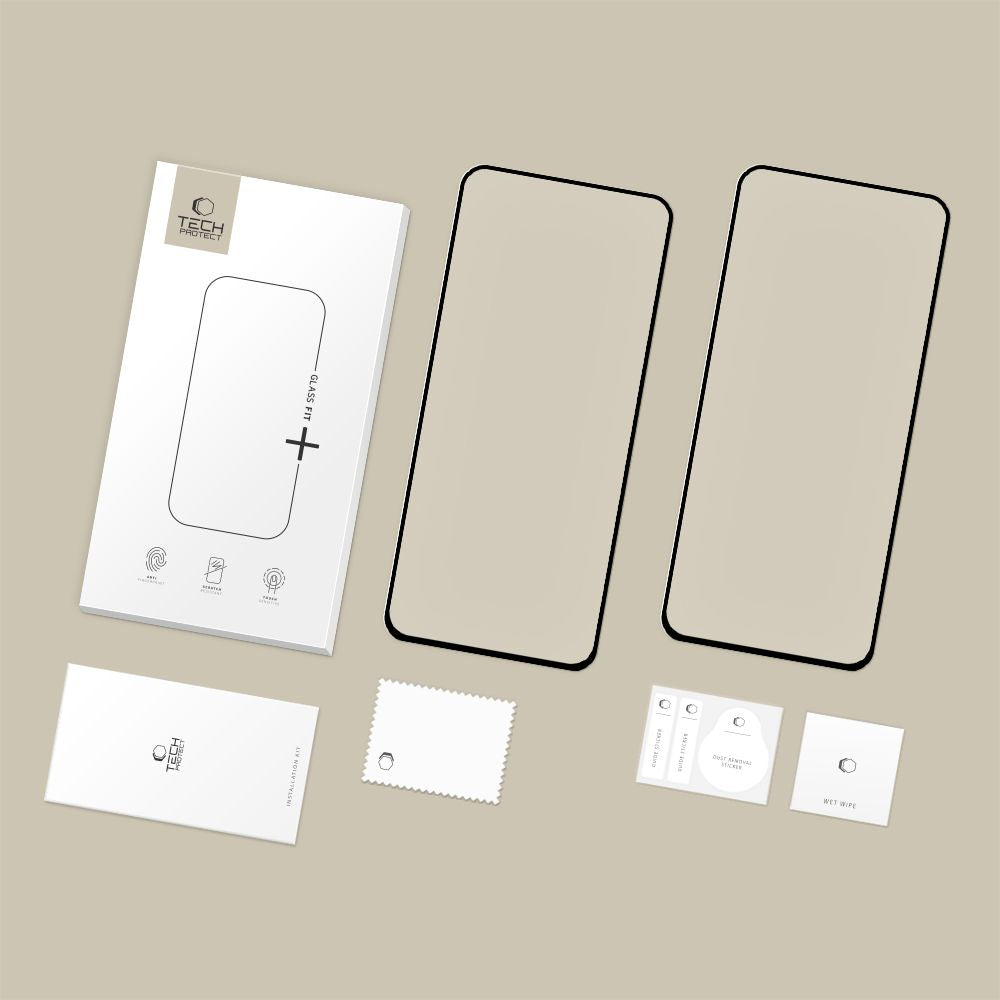 Tech-Protect Glass Fit+ 2-pack tempered glass for Samsung Galaxy S25 FE - black_6