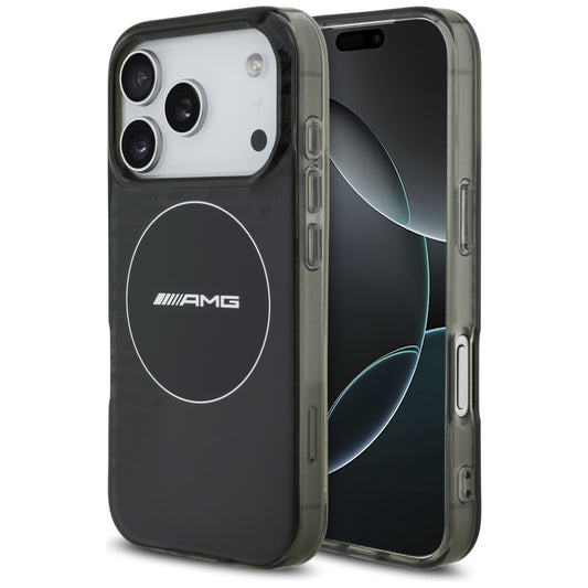 AMG Double Layer Transparent Smocked MagSafe Case for iPhone 17 Pro - Black_0