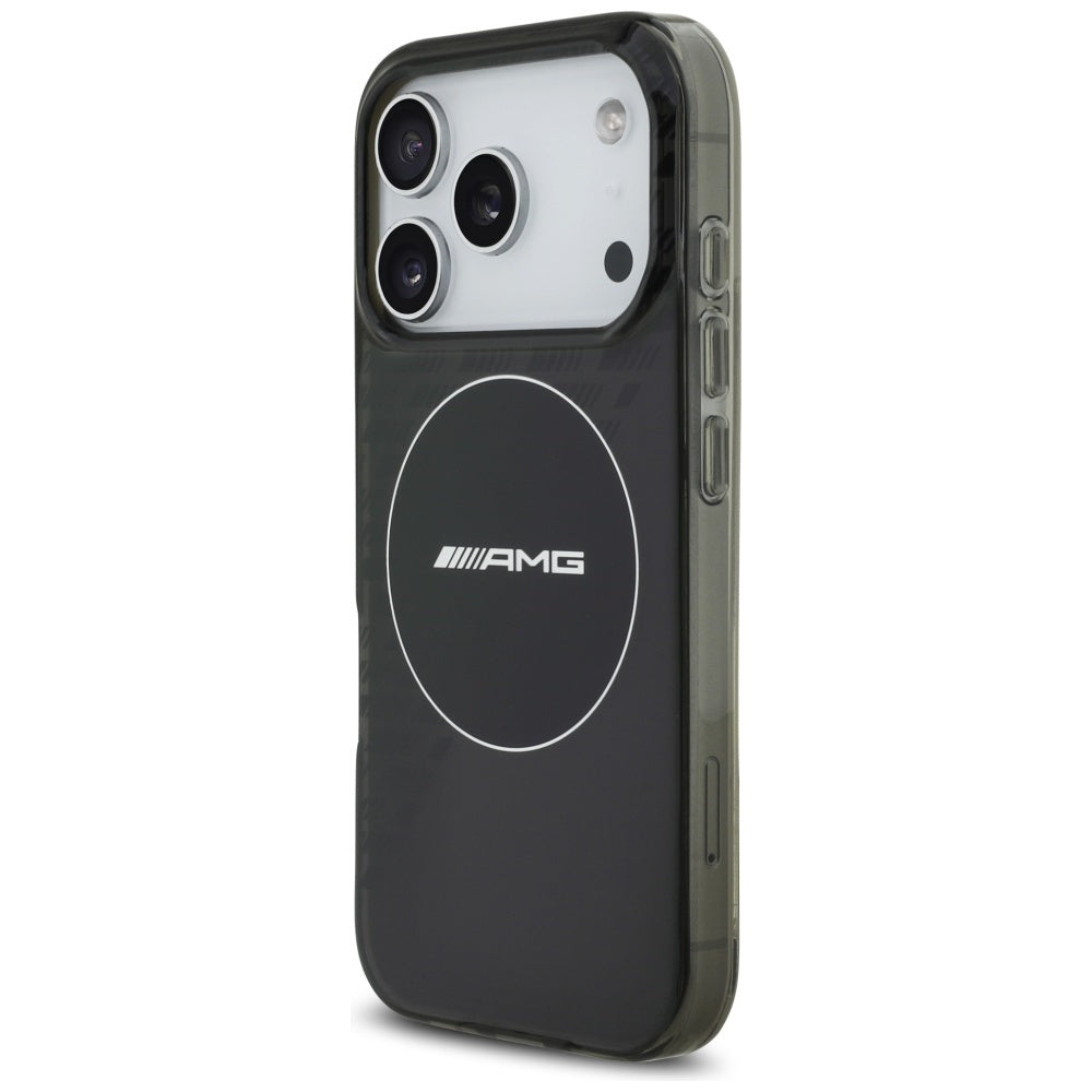 AMG Double Layer Transparent Smocked MagSafe Case for iPhone 17 Pro - Black_1