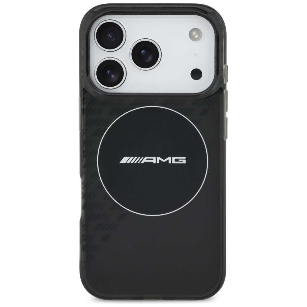 AMG Double Layer Transparent Smocked MagSafe Case for iPhone 17 Pro - Black_2