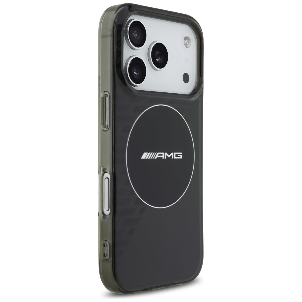 AMG Double Layer Transparent Smocked MagSafe Case for iPhone 17 Pro - Black_3