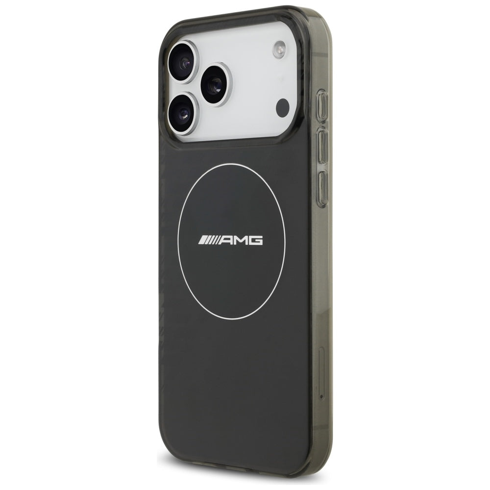 AMG Double Layer Transparent Smocked MagSafe Case for iPhone 17 Pro Max - Black_1