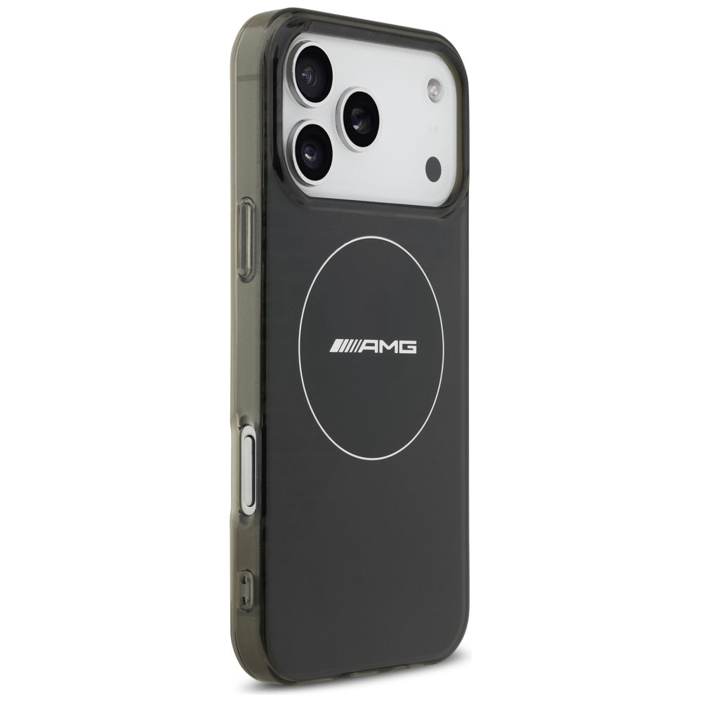 AMG Double Layer Transparent Smocked MagSafe Case for iPhone 17 Pro Max - Black_3
