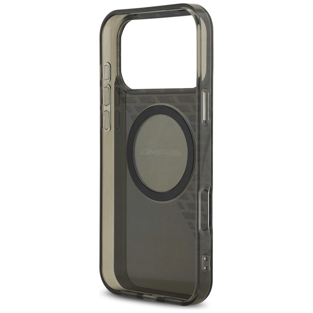 AMG Double Layer Transparent Smocked MagSafe Case for iPhone 17 Pro Max - Black_6