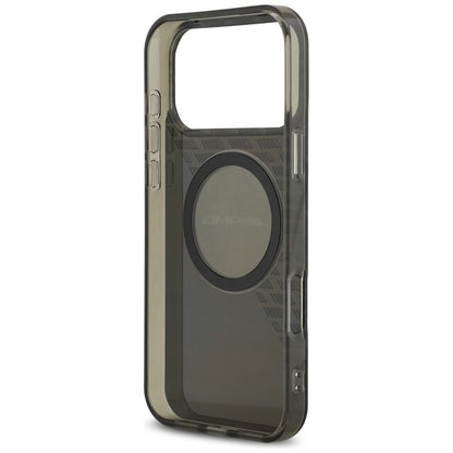 AMG Double Layer Transparent Smocked MagSafe Case for iPhone 17 Pro Max - Black_6
