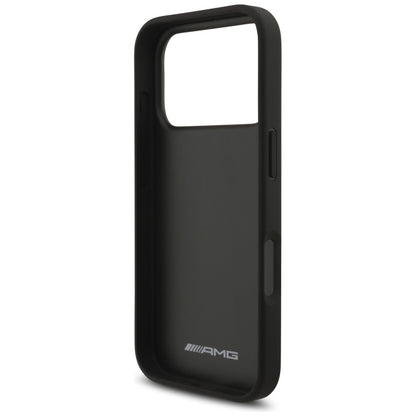 AMG Leather Debossed Lines Logo Case for iPhone 17 Pro - Black_6