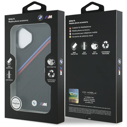 BMW M Tricolor Metal Logo MagSafe Case for iPhone 17 - Black_7