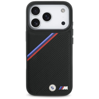 BMW M Tricolor Metal Logo MagSafe Case for iPhone 17 Pro - Black_2