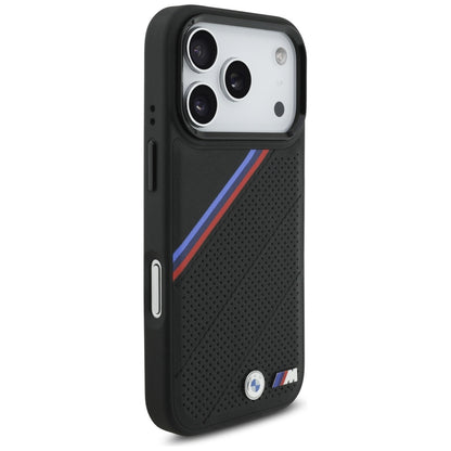 BMW M Tricolor Metal Logo MagSafe Case for iPhone 17 Pro - Black_3