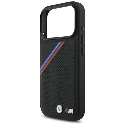 BMW M Tricolor Metal Logo MagSafe Case for iPhone 17 Pro - Black_5