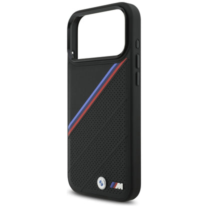 BMW M Tricolor Metal Logo MagSafe Case for iPhone 17 Pro Max - Black_5
