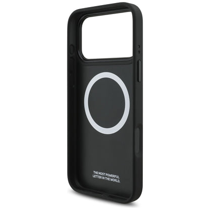 BMW M Tricolor Metal Logo MagSafe Case for iPhone 17 Pro Max - Black_6