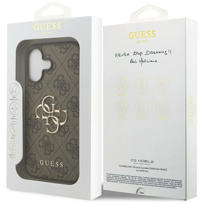 Guess 4G Big Logo Case for iPhone 17 - Brown_7