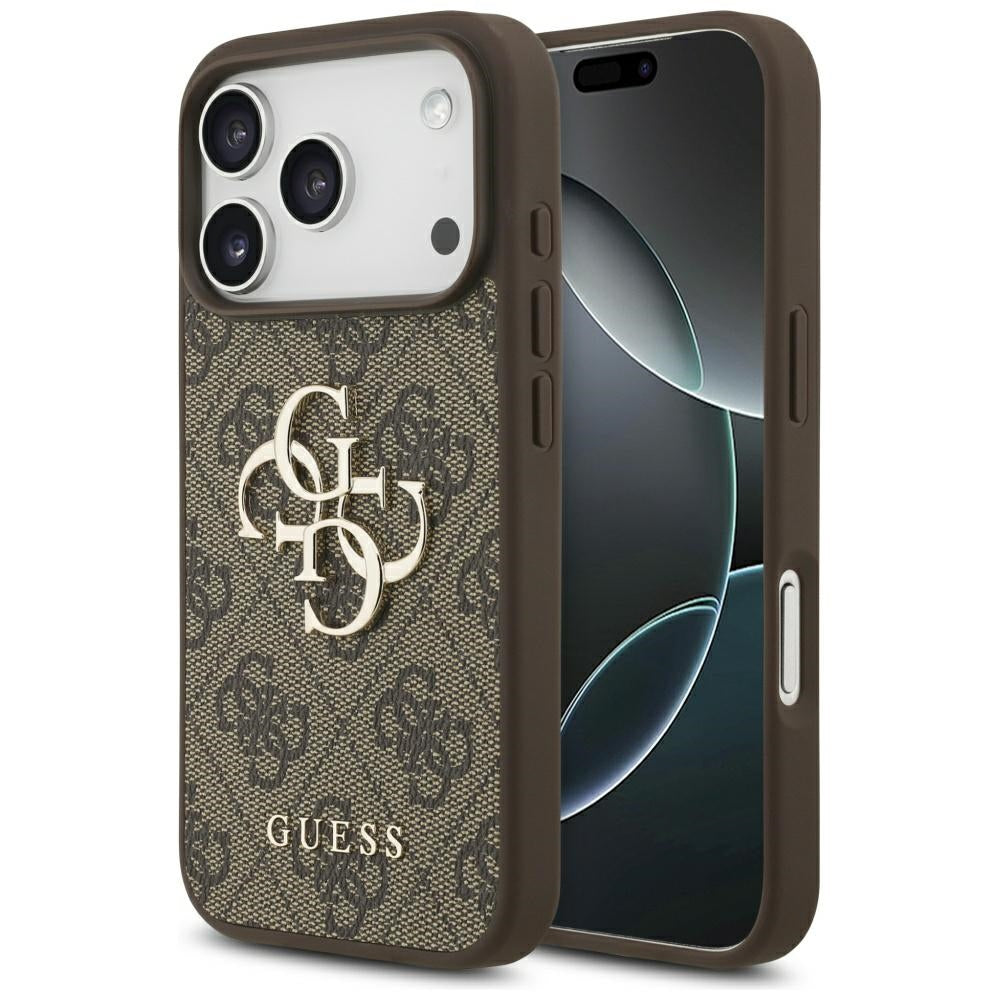Guess 4G Big Logo Case for iPhone 17 Pro - Brown_0