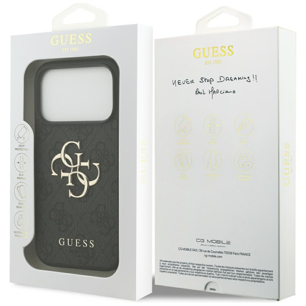 Guess 4G Big Logo Case for iPhone 17 Pro - Black_7