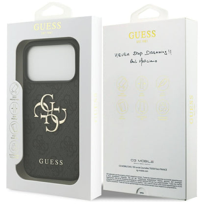 Guess 4G Big Logo Case for iPhone 17 Pro - Black_7