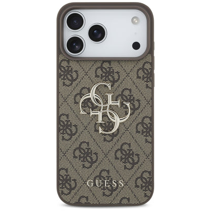 Guess 4G Big Logo Case for iPhone 17 Pro Max - Brown_2