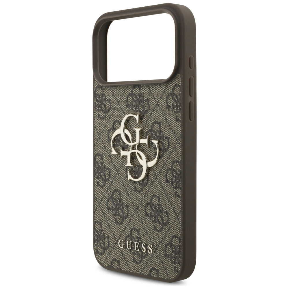 Guess 4G Big Logo Case for iPhone 17 Pro Max - Brown_5