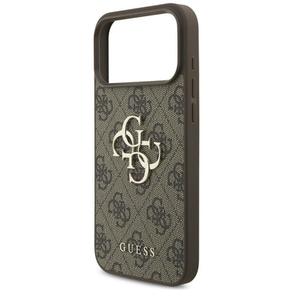 Guess 4G Big Logo Case for iPhone 17 Pro Max - Brown_5