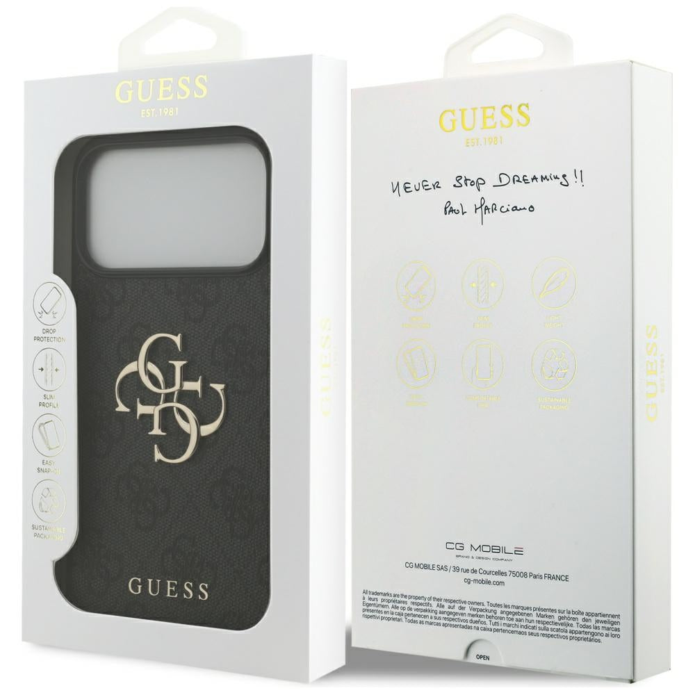 Guess 4G Big Logo Case for iPhone 17 Pro Max - Black_7