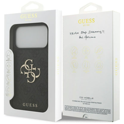Guess 4G Big Logo Case for iPhone 17 Pro Max - Black_7