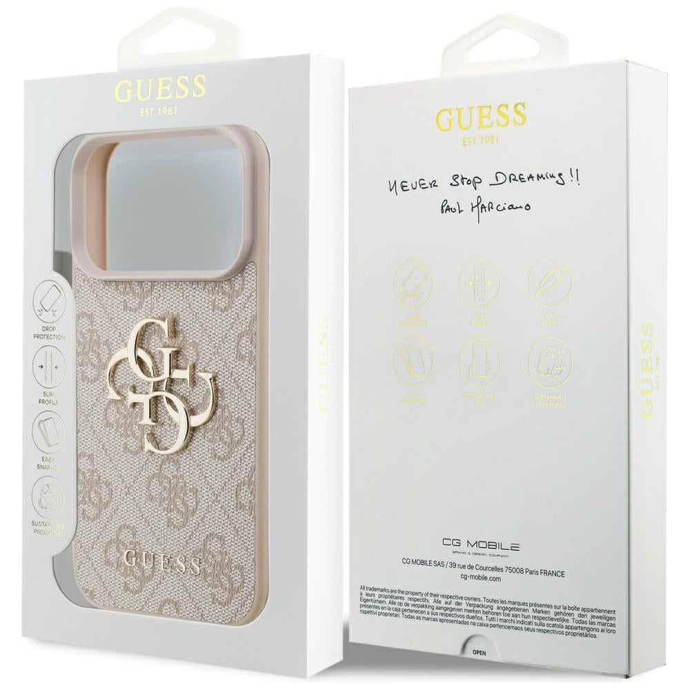 Guess 4G Big Logo Case for iPhone 17 Pro - Pink_7