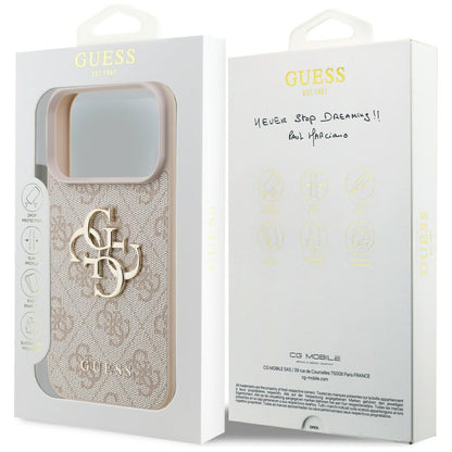 Guess 4G Big Logo Case for iPhone 17 Pro - Pink_7
