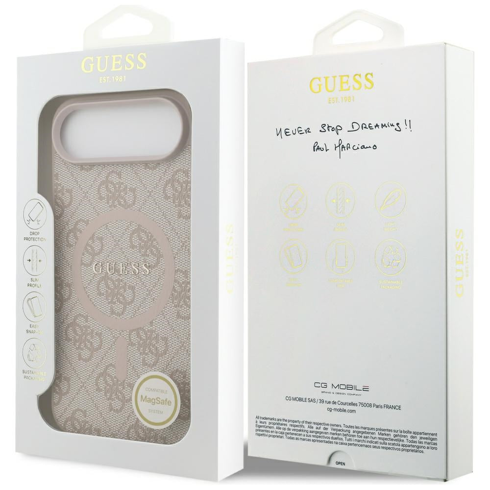 Guess 4G Ring Classic Logo MagSafe Case for iPhone 17 Air - Pink_7