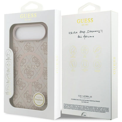 Guess 4G Ring Classic Logo MagSafe Case for iPhone 17 Air - Pink_7