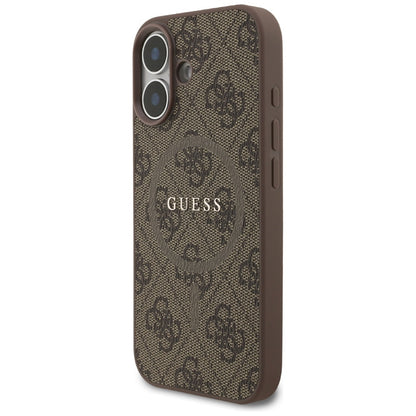 Guess 4G Ring Classic Logo MagSafe Case for iPhone 17 - Brown_1