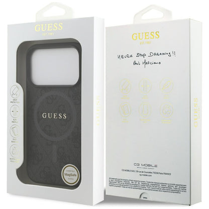Guess 4G Ring Classic Logo MagSafe case for iPhone 17 Pro - black_7