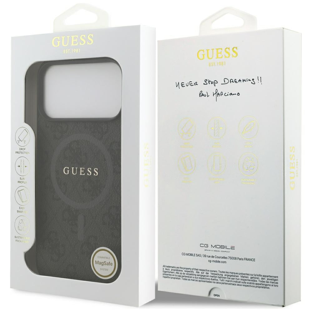 Guess 4G Ring Classic Logo MagSafe case for iPhone 17 Pro Max - black_7