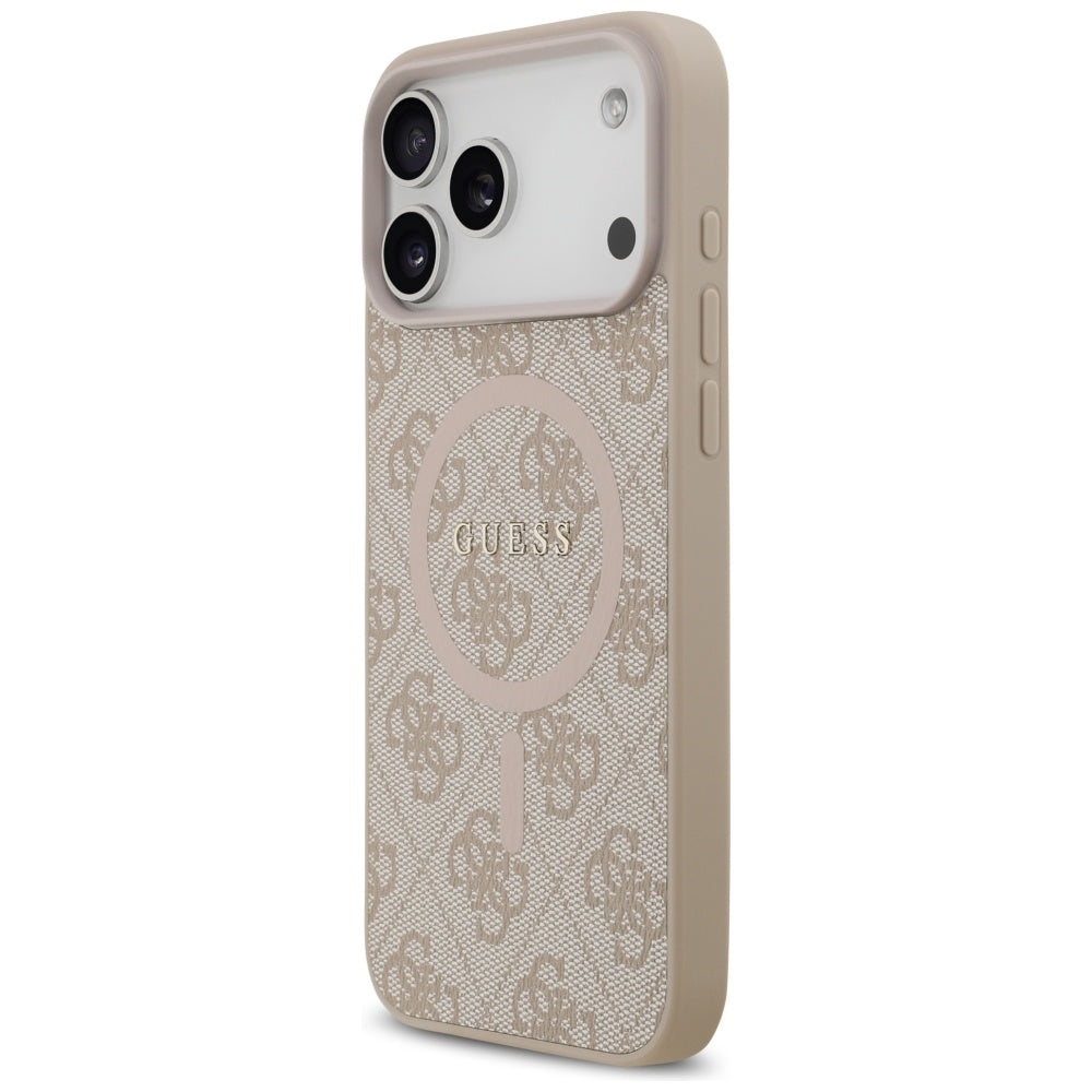 Guess 4G Ring Classic Logo MagSafena iPhone 17 Pro Max Case - Pink_1