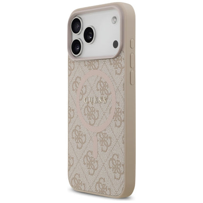 Guess 4G Ring Classic Logo MagSafena iPhone 17 Pro Max Case - Pink_1