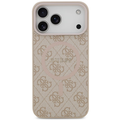 Guess 4G Ring Classic Logo MagSafena iPhone 17 Pro Max Case - Pink_2