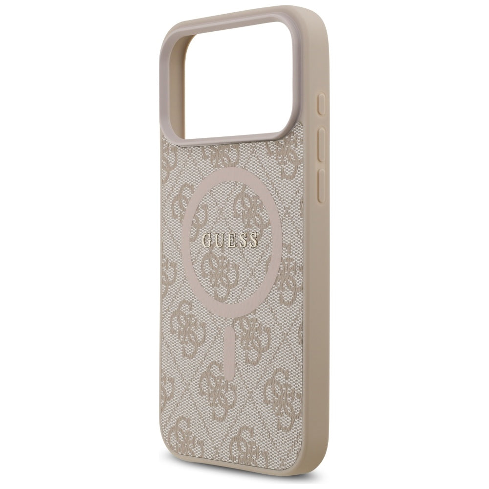 Guess 4G Ring Classic Logo MagSafena iPhone 17 Pro Max Case - Pink_5