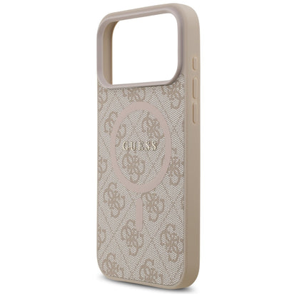 Guess 4G Ring Classic Logo MagSafena iPhone 17 Pro Max Case - Pink_5