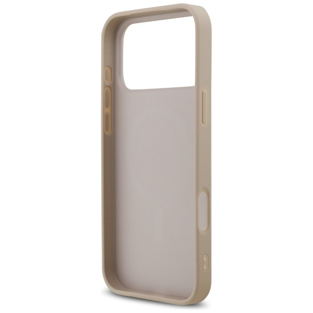 Guess 4G Ring Classic Logo MagSafena iPhone 17 Pro Max Case - Pink_6