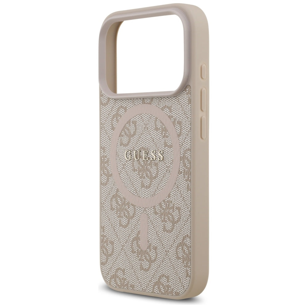 Guess 4G Ring Classic Logo MagSafe Case for iPhone 17 Pro - Pink_5