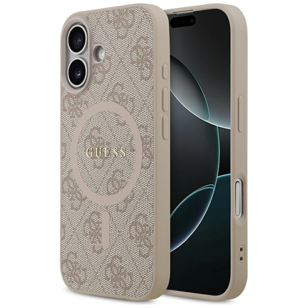 Guess 4G Ring Classic Logo MagSafe Case for iPhone 17 - Pink_0