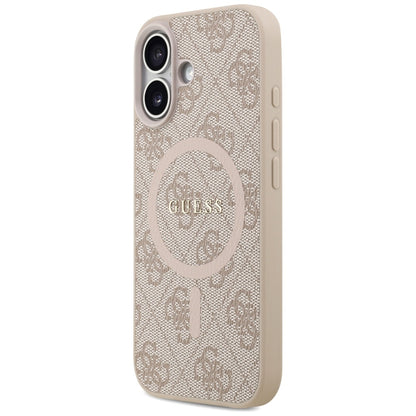 Guess 4G Ring Classic Logo MagSafe Case for iPhone 17 - Pink_1