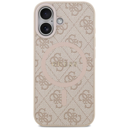 Guess 4G Ring Classic Logo MagSafe Case for iPhone 17 - Pink_2