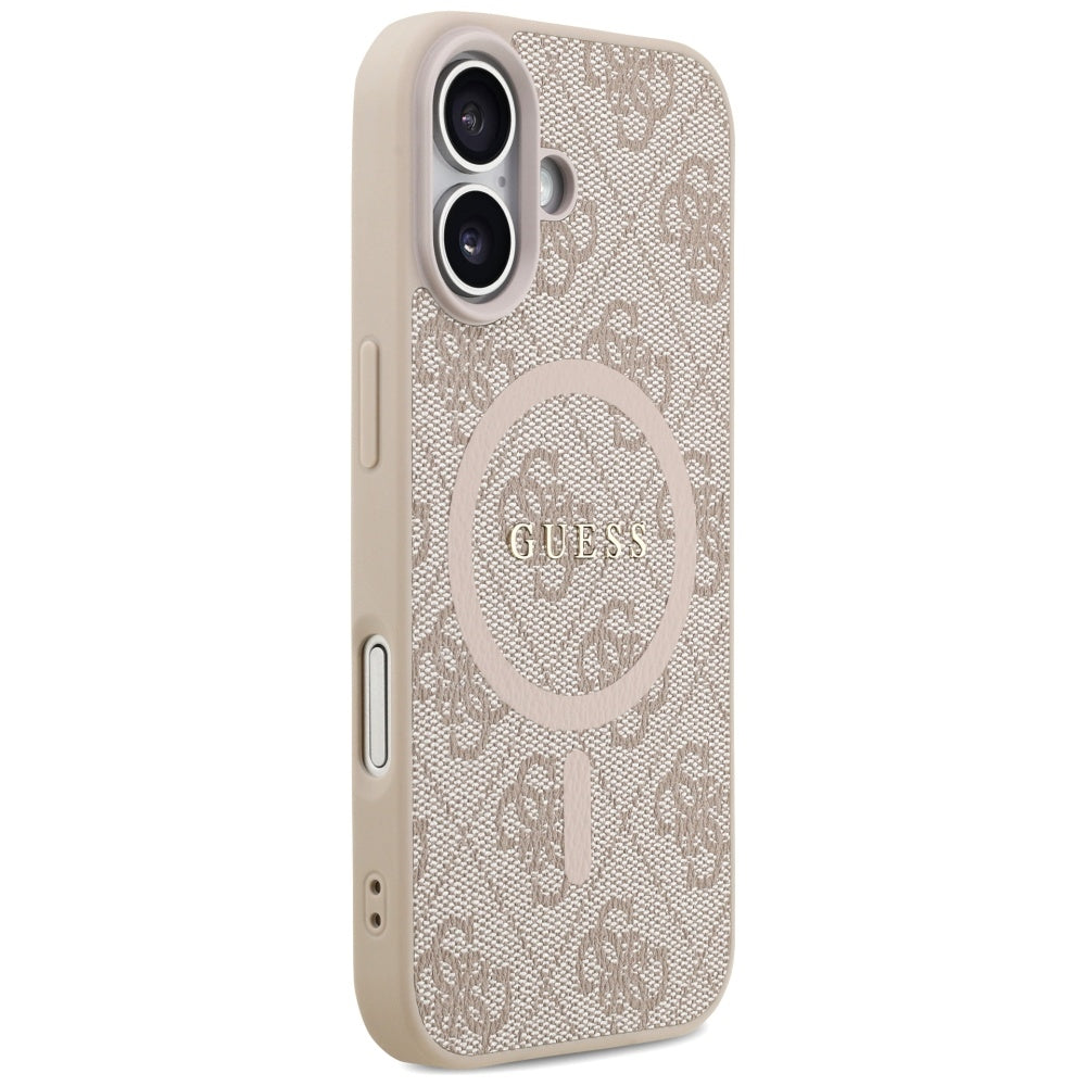 Guess 4G Ring Classic Logo MagSafe Case for iPhone 17 - Pink_3