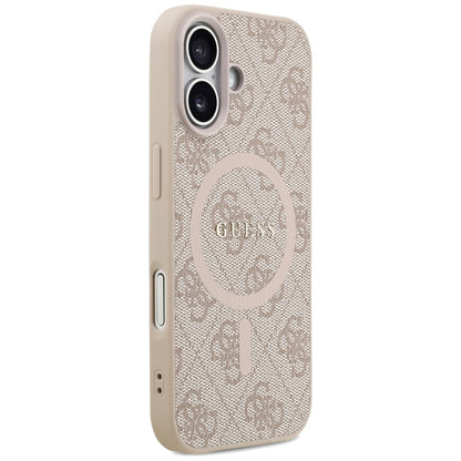Guess 4G Ring Classic Logo MagSafe Case for iPhone 17 - Pink_3
