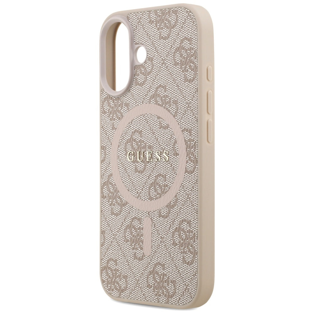 Guess 4G Ring Classic Logo MagSafe Case for iPhone 17 - Pink_5
