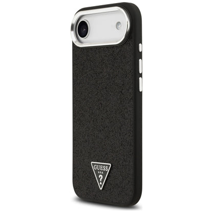 Guess Glitter Triangle Logo MagSafe Case for iPhone 17 Air - Black_1