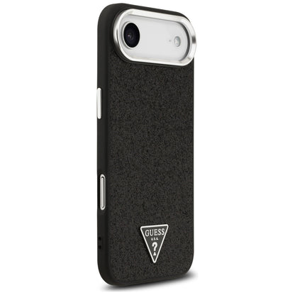 Guess Glitter Triangle Logo MagSafe Case for iPhone 17 Air - Black_3