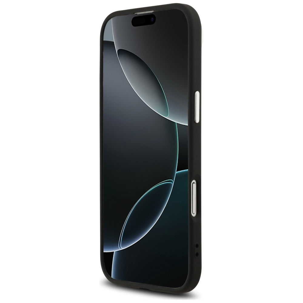 Guess Glitter Triangle Logo MagSafe Case for iPhone 17 Air - Black_4