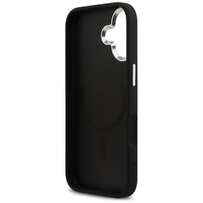 Guess Glitter Triangle Logo MagSafe Case for iPhone 17 - Black_6