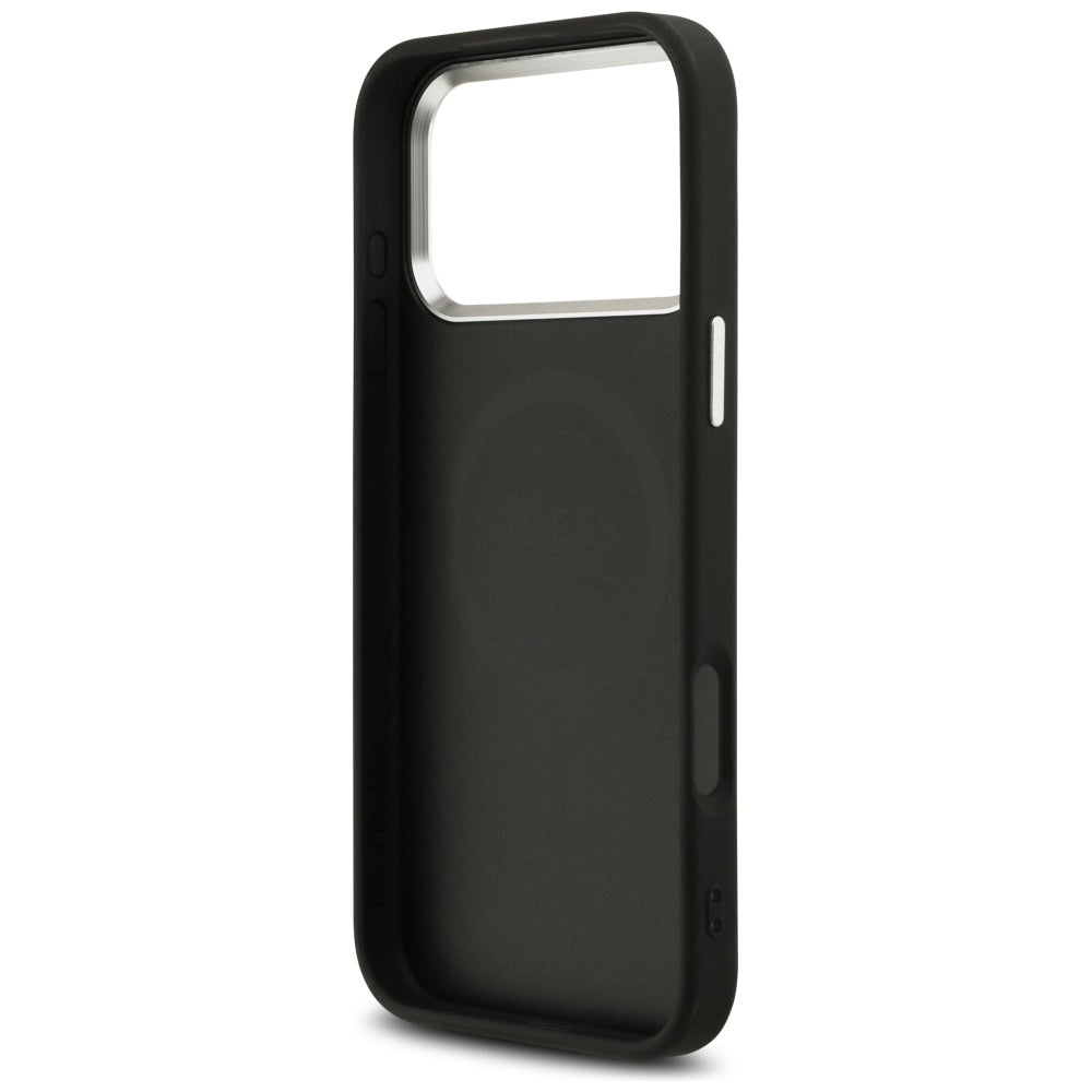 Guess Glitter Triangle Logo MagSafe Case for iPhone 17 Pro Max - Black_6